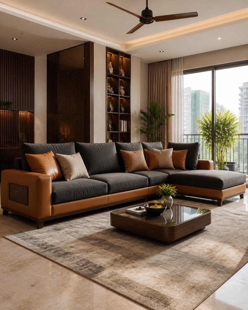 L-shape sofa
